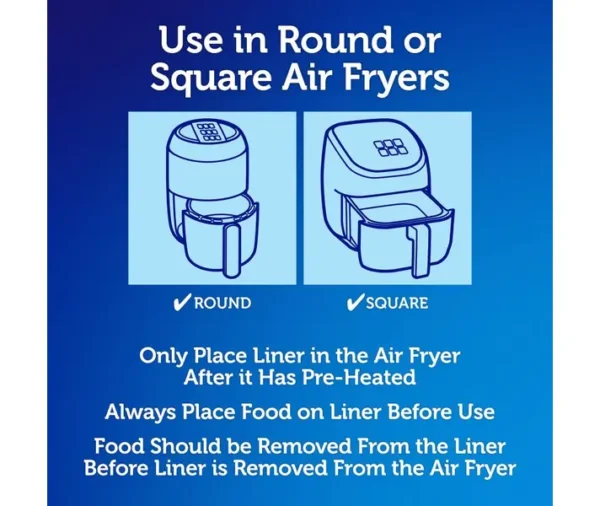 Reynolds Kitchens Unbleached Parchment Air Fryer Liners (150-Count) - Image 2