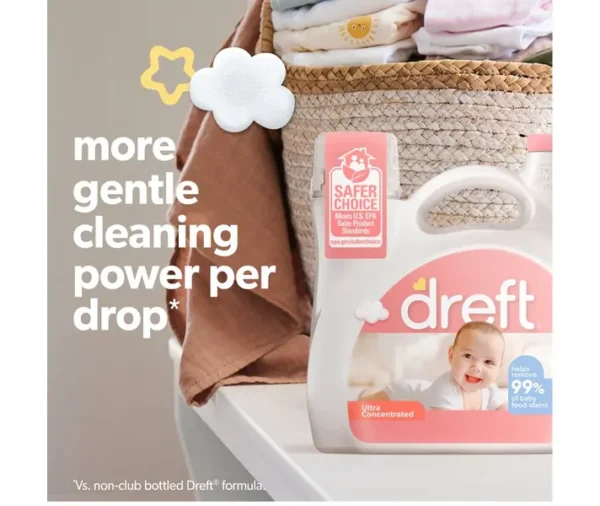Dreft Ultra Concentrated Baby Liquid Laundry Detergent (170 fl oz) - Image 4