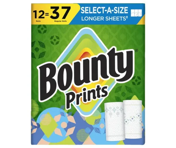Bounty Prints Select-A-Size 2-Ply Paper Towels 01
