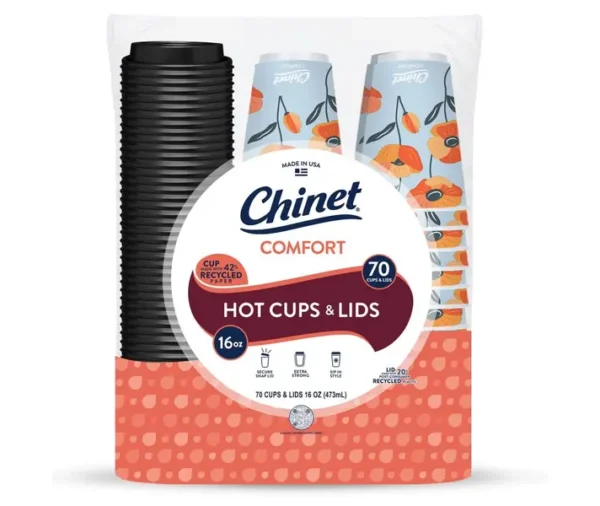 Chinet Comfort Hot Cups & Lids 01