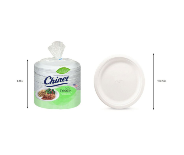 Chinet Classic Dinner Paper Plates (10.375", 165 Count) - Image 9