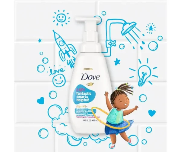 Dove Kids Foaming Body Wash Variety Pack (3 Pack, 13.5 fl oz Each) - Image 6
