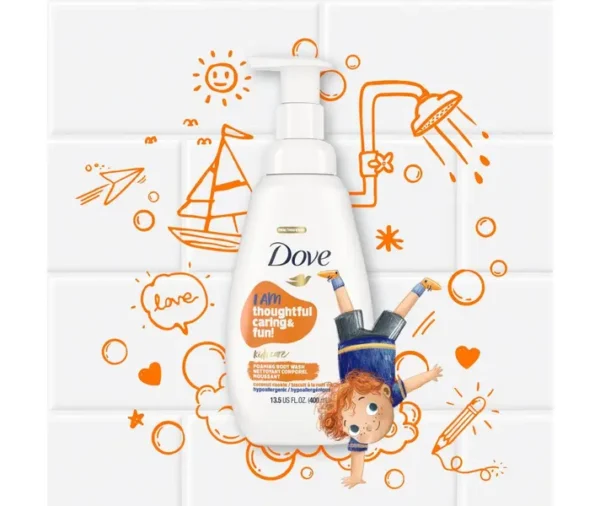 Dove Kids Foaming Body Wash Variety Pack (3 Pack, 13.5 fl oz Each) - Image 5
