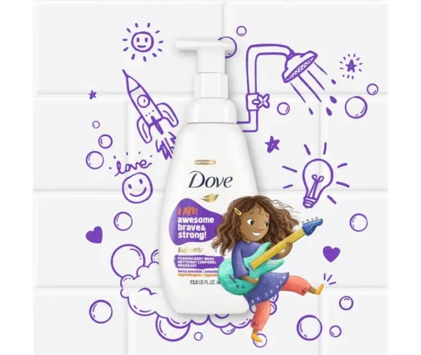 Dove Kids Foaming Body Wash Variety Pack (3 Pack, 13.5 fl oz Each) - Image 4