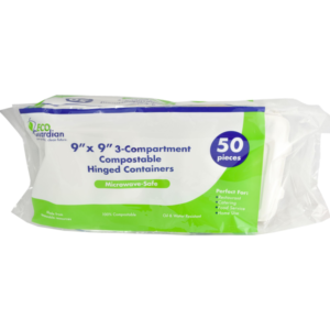 Eco Guardian Compartment Compostable Hinged Containers 01