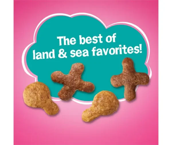 Friskies Land & Sea Adventures Adult Dry Cat Food – Chicken & Ocean Fish Flavor (32 lbs) - Image 2