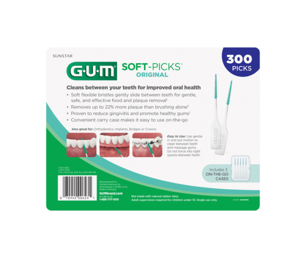 GUM Soft-Picks Original Dental Flossing Picks (300 Count) - Image 2