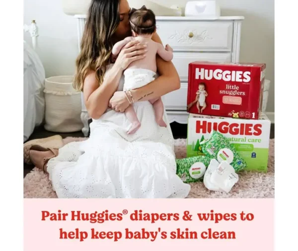 Huggies Natural Care Sensitive Baby Wipes – Fragrance-Free (1088 Wipes Total) - Image 9