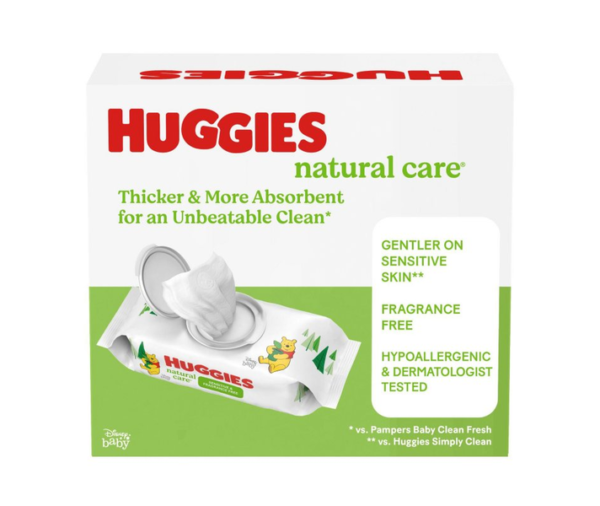 Huggies Natural Care Sensitive Baby Wipes – Fragrance-Free (1088 Wipes Total) - Image 10