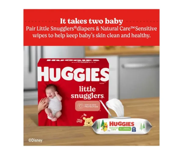 Huggies Natural Care Sensitive Baby Wipes – Fragrance-Free (1088 Wipes Total) - Image 15
