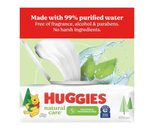 Huggies Natural Care Sensitive Baby Wipes – Fragrance-Free (1088 Wipes Total) - Image 18