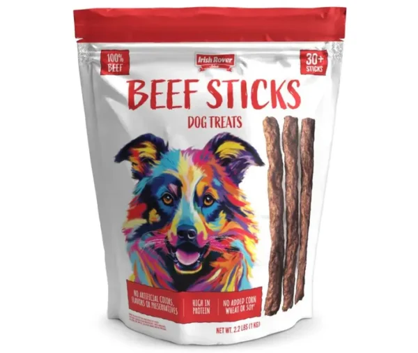Irish Rover Beef Stick Dog Treats 01