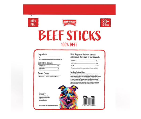 Irish Rover Beef Stick Dog Treats (35 oz) - Image 5