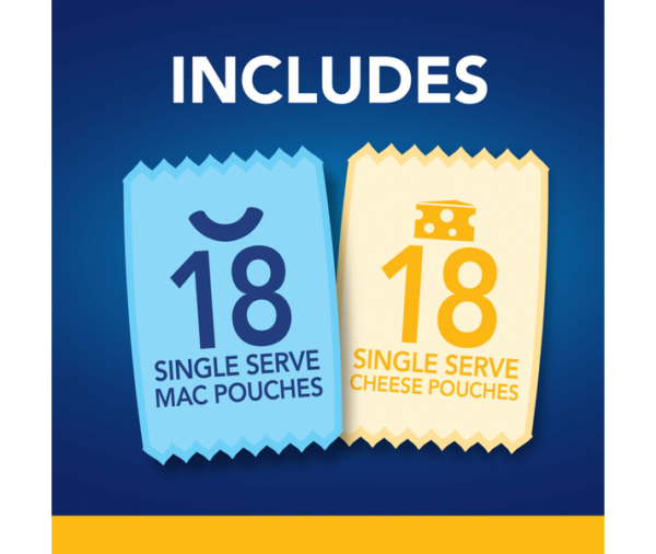Kraft Easy Mac – Original Mac & Cheese Pouches (18-Pack, 2.15 oz Each) - Image 5
