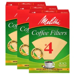 Melitta #4 Cone Coffee Filters, 300 ct