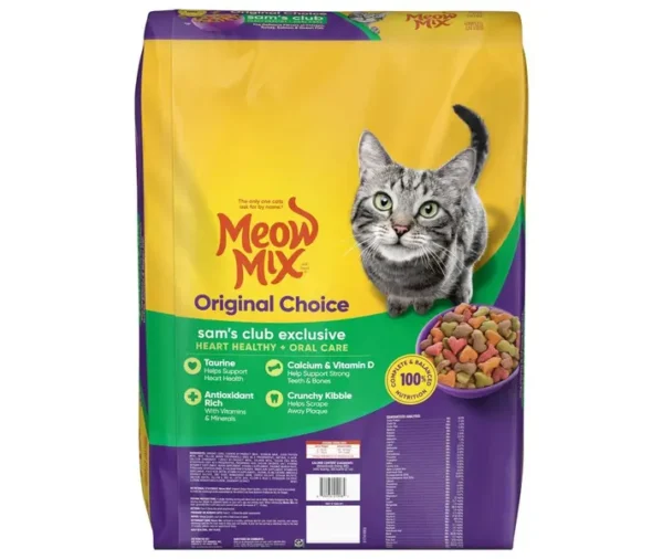 Meow Mix Original Choice Adult Dry Cat Food – Heart Healthy & Oral Care (32 lbs) - Image 7