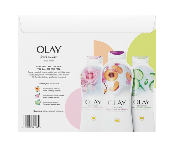 Olay Fresh Outlast Body Wash Variety Pack (3 Pack, 23.6 fl oz Each) - Image 8