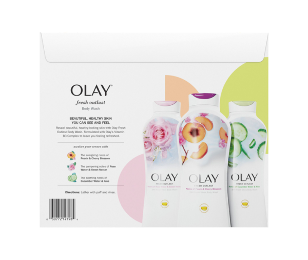 Olay Fresh Outlast Body Wash Variety Pack (3 Pack, 23.6 fl oz Each) - Image 10