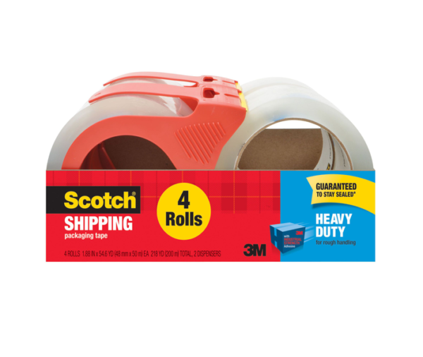 Scotch Clear Heavy Duty Shipping & Packaging Tape 01