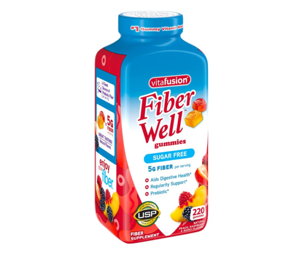 Vitafusion Fiber Well Gummies – Peach, Raspberry & Berry (220 Count) - Image 3