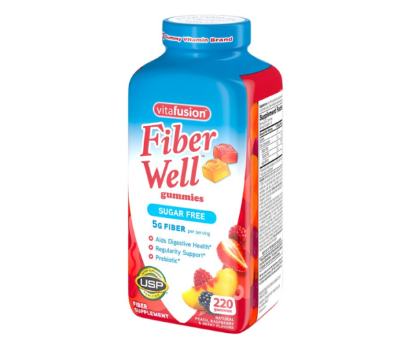 Vitafusion Fiber Well Gummies – Peach, Raspberry & Berry (220 Count) - Image 4