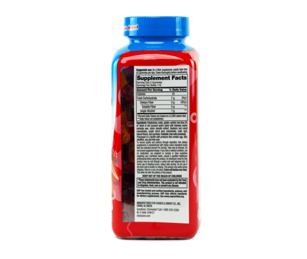 Vitafusion Fiber Well Gummies – Peach, Raspberry & Berry (220 Count) - Image 10
