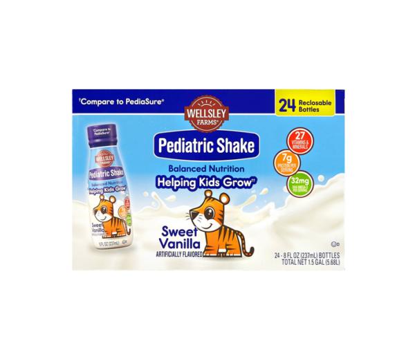 Wellsley Farms Pediatric Nutrition Shake – Sweet Vanilla (24 Pack, 8 fl oz Each) - Image 5