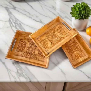 Carved Tray Set (3)