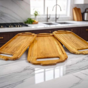 Pure Wooden Tray Set