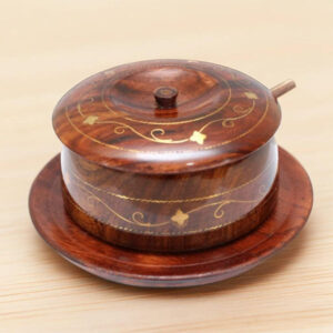 Wooden Sugar Pot